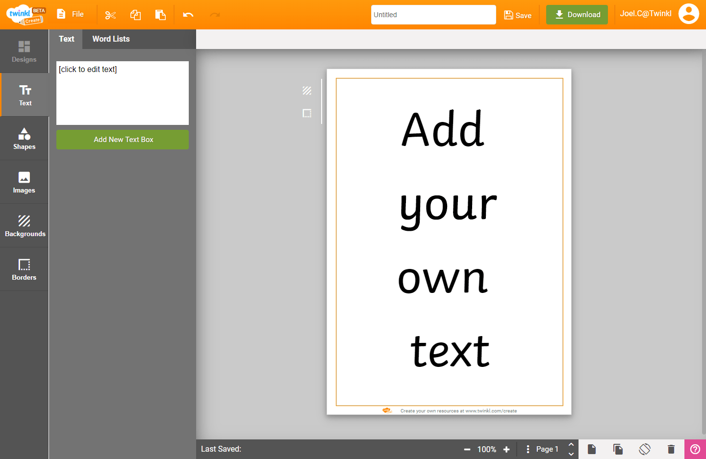Twinkl Create The quick and easy way to design your own teaching