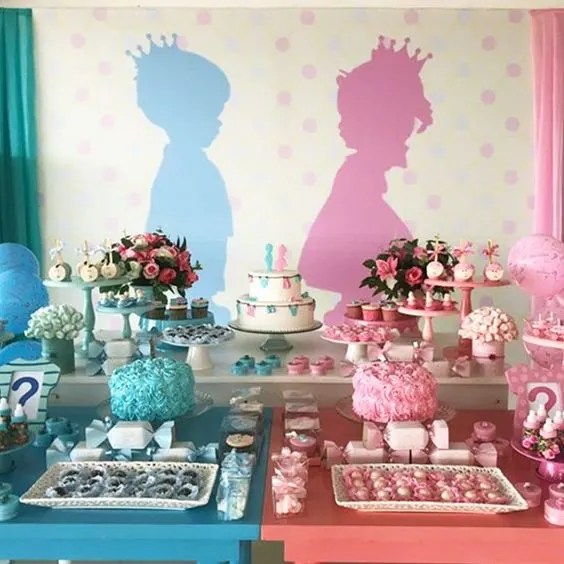 Baby Shower Decoration Ideas For Twin Boy And Girl Shelly Lighting