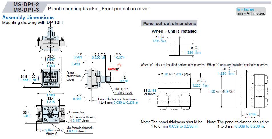 MSDP12 | MS-DP1-2 | Pressure Sensors On twittlebit.com