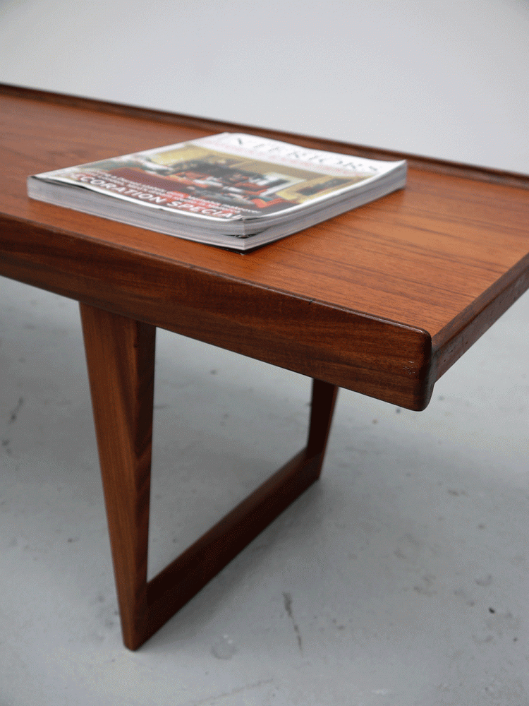 Peter Lovig Teak Coffee Table / Bench Denmark two columbia roadtwo