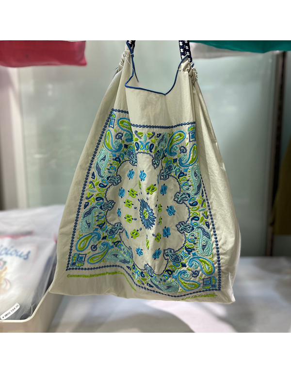 (M) Ball & Chain Eco Bag Medium Paisley Lighe Grey (1660620749) > 투엘