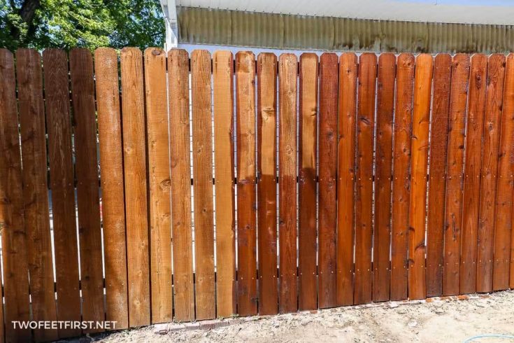 Restaining a cedar fence with a roller Restore the wood
