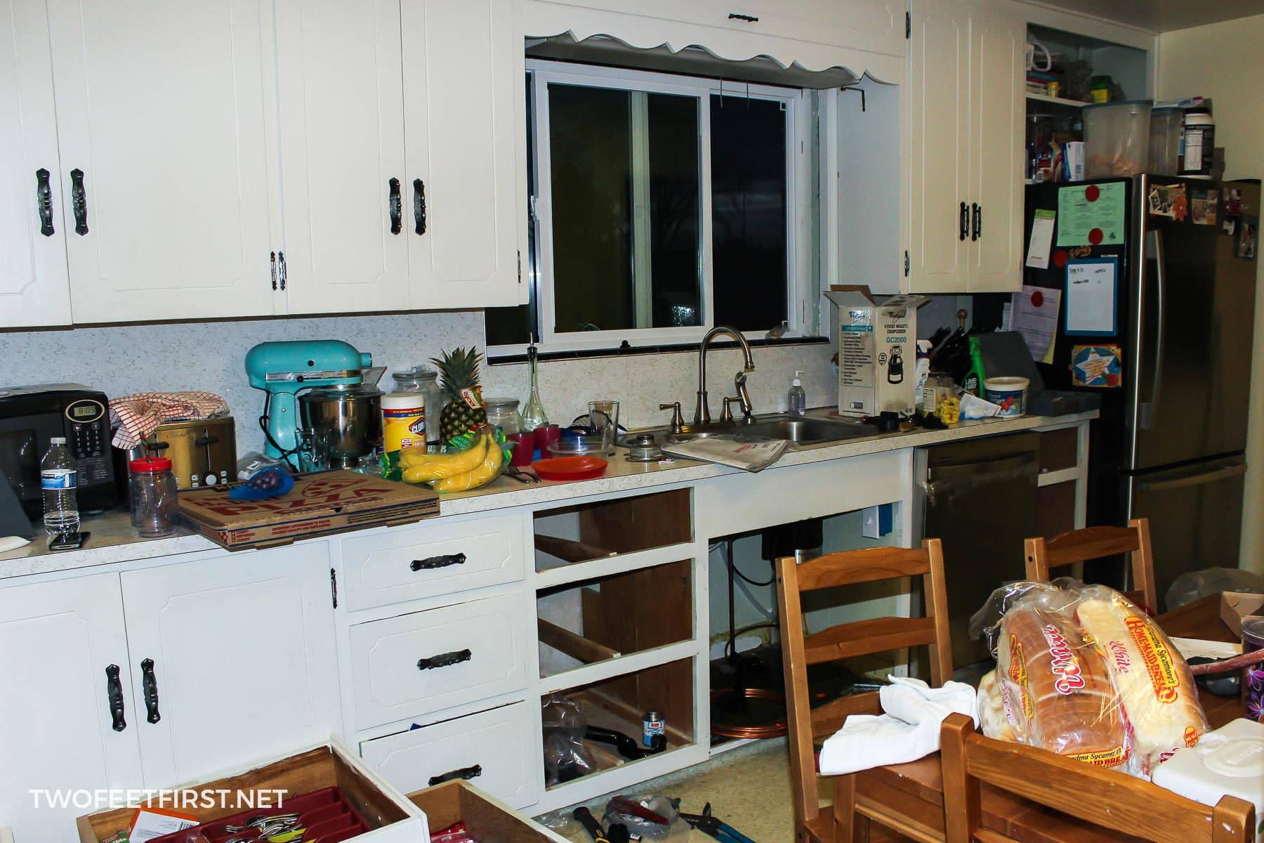 Installing a dishwasher in existing cabinets where there was none