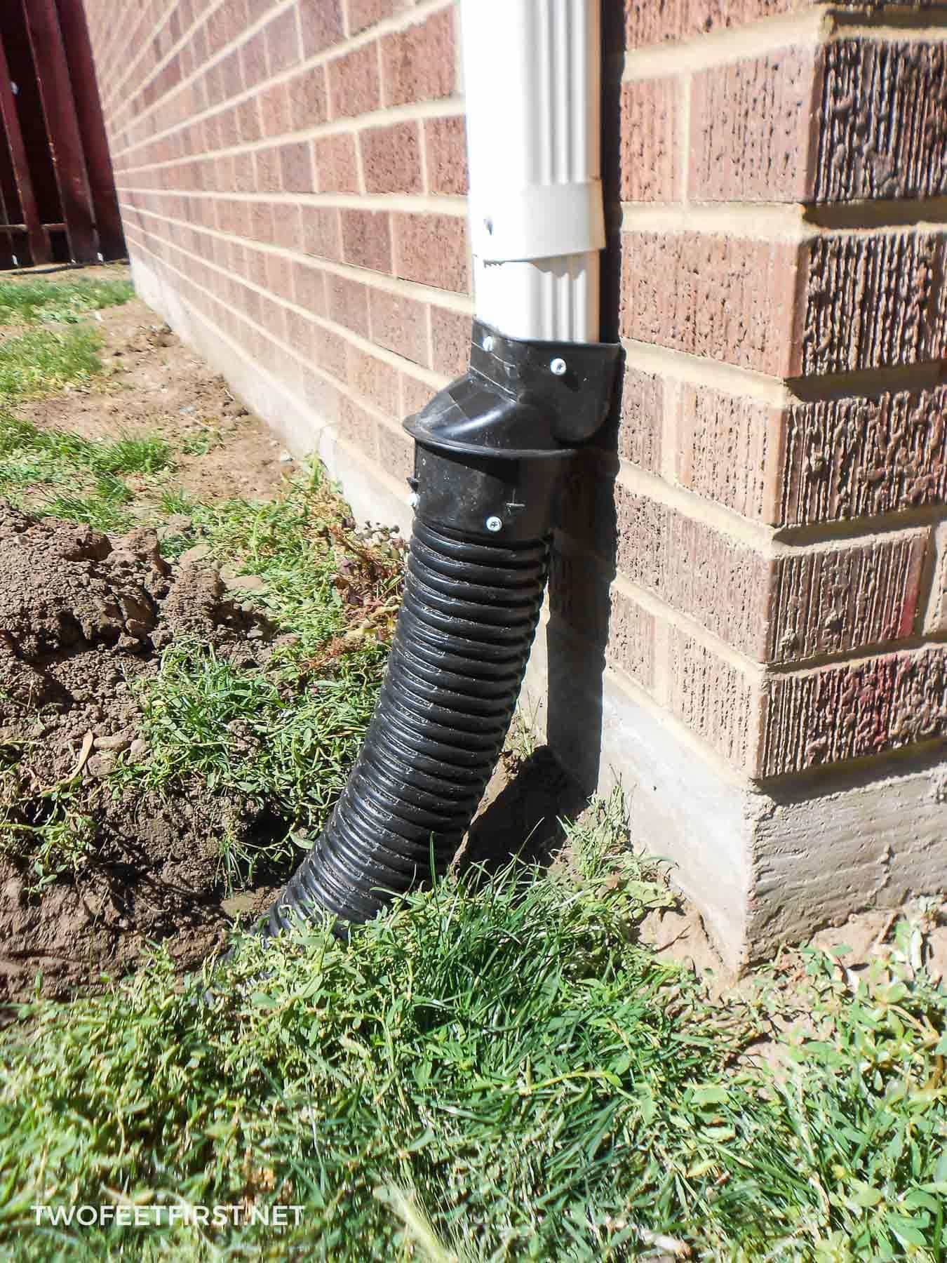 How to Bury a Gutter Downspout