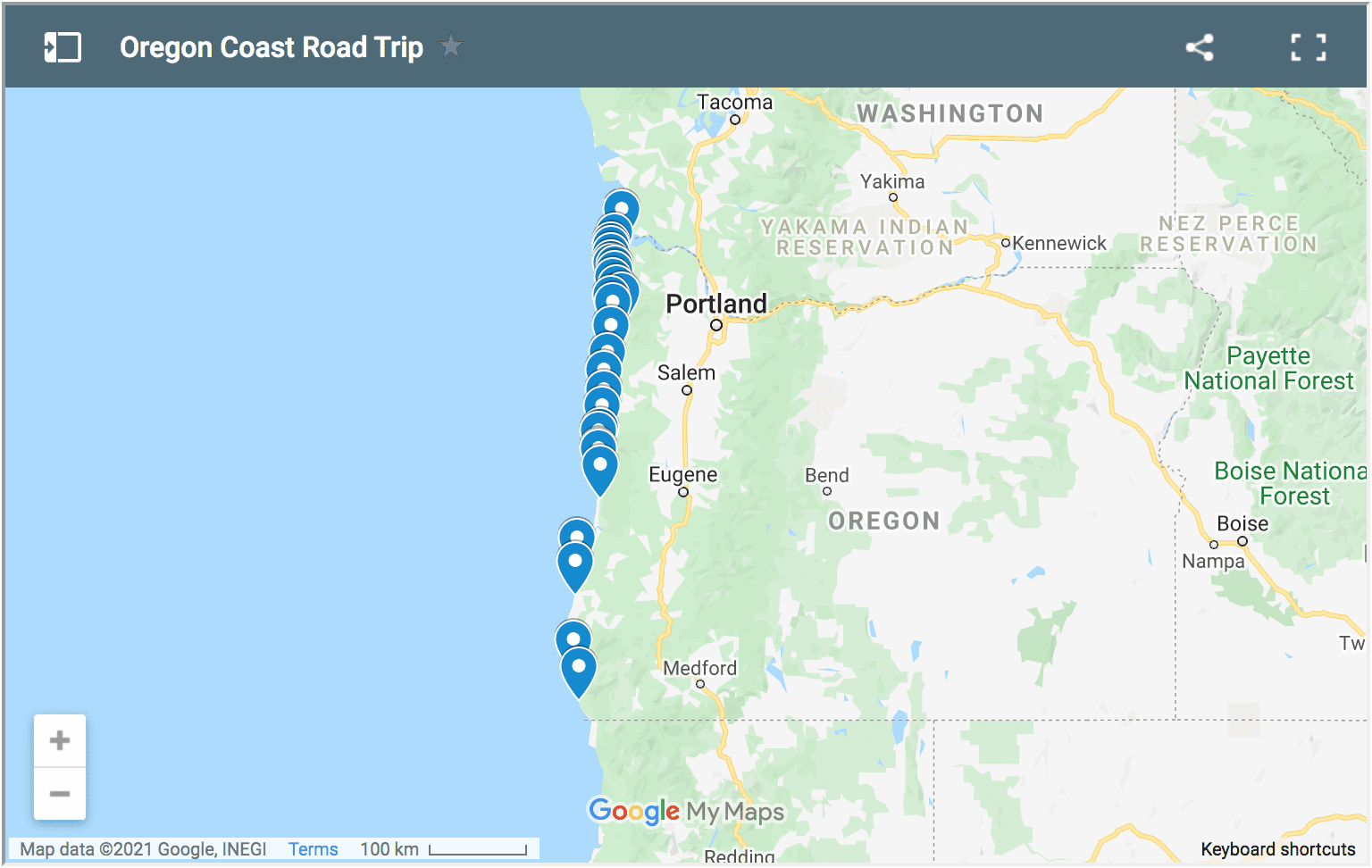 Oregon Coast Road Trip Map Ultimate Oregon Coast Road Trip (+ Free Map!) Two Wandering Soles
