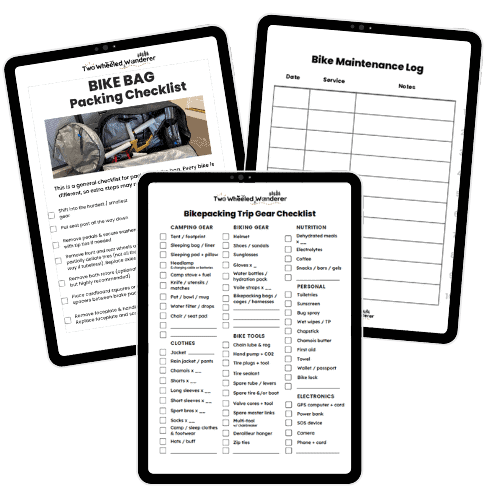 Complete multiday mountain bike trip packing list