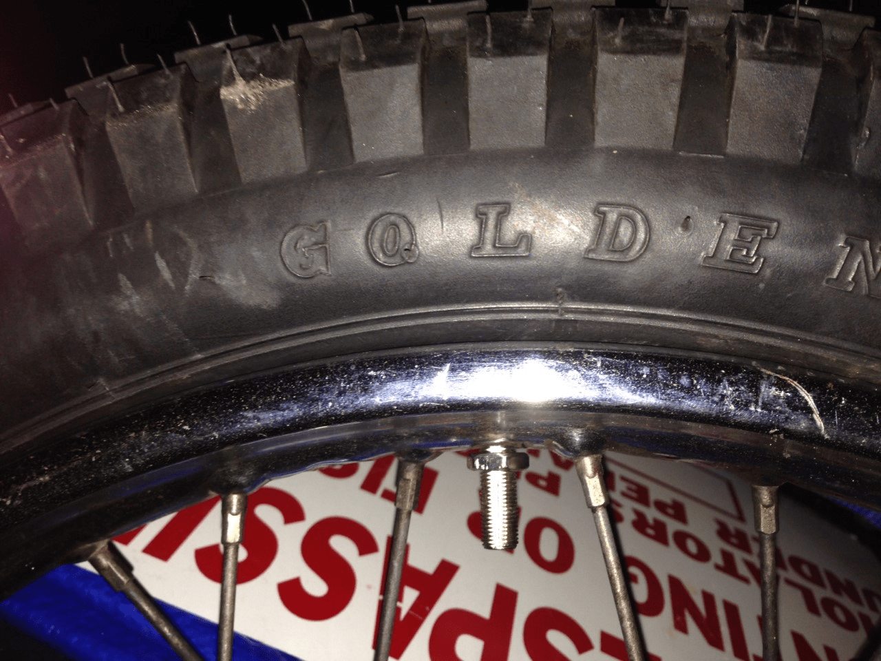 CT90 new tire won't seat Two Wheeled Texans