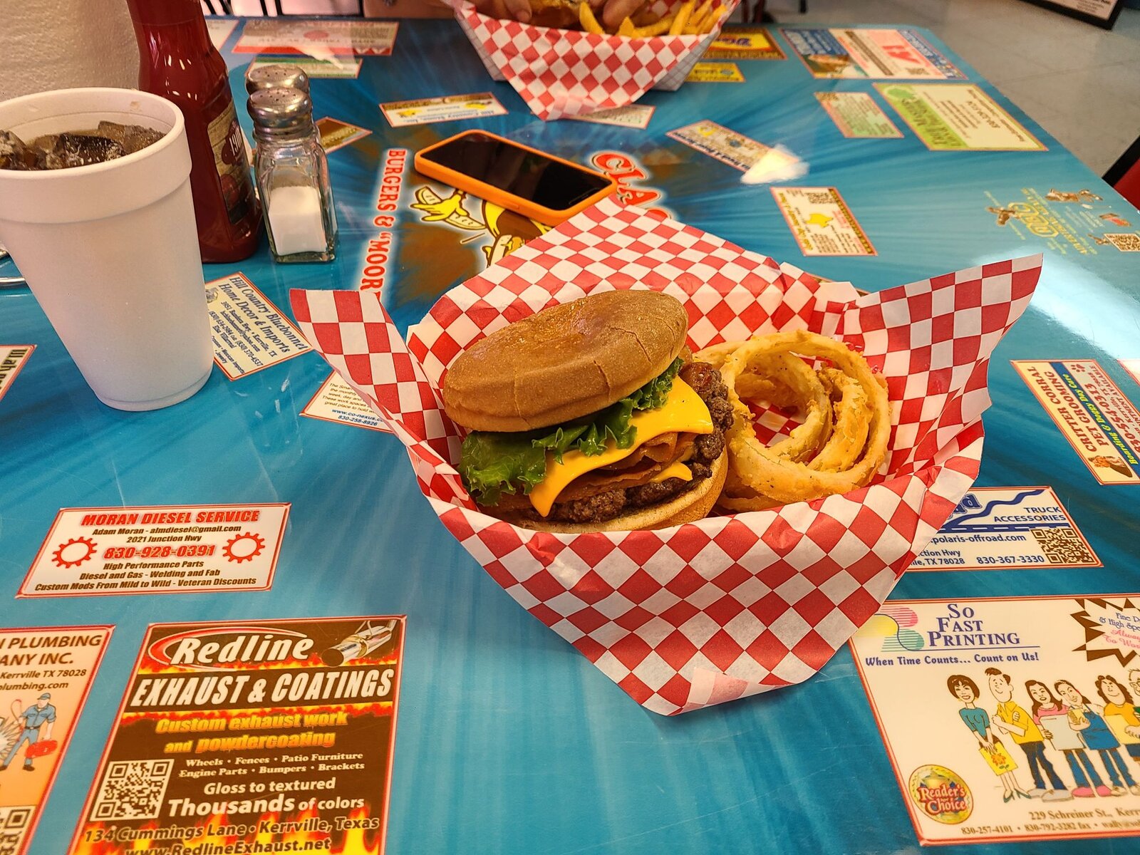 Classic Burgers and Moore Kerrville Two Wheeled Texans