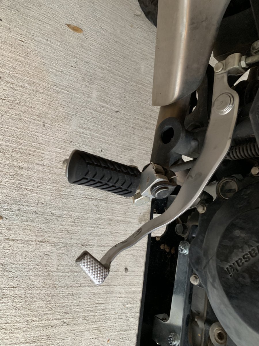 Best way to fix bent brake pedal Two Wheeled Texans