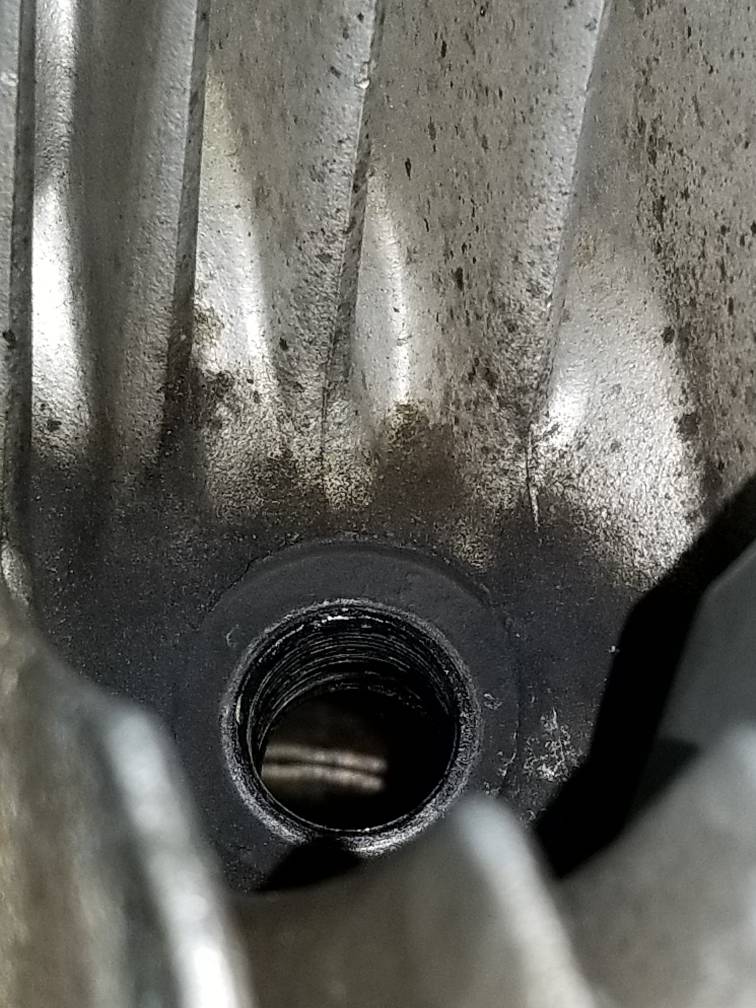 Well crap. Spark plug blew out Two Wheeled Texans