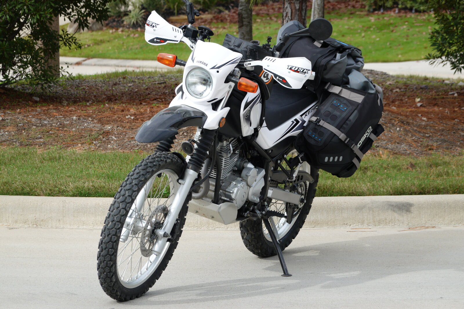 SOLD 2008 Yamaha XT250 + Adventure Luggage Two Wheeled Texans