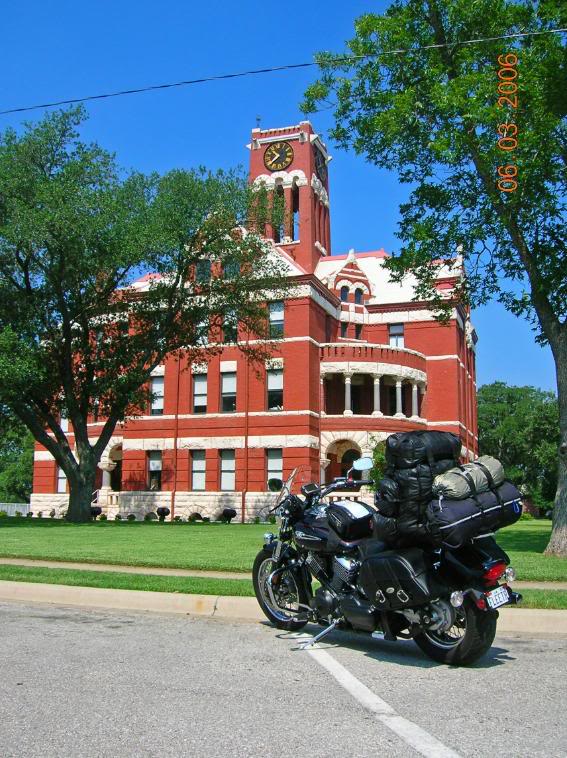 La Grange Courthouse Two Wheeled Texans