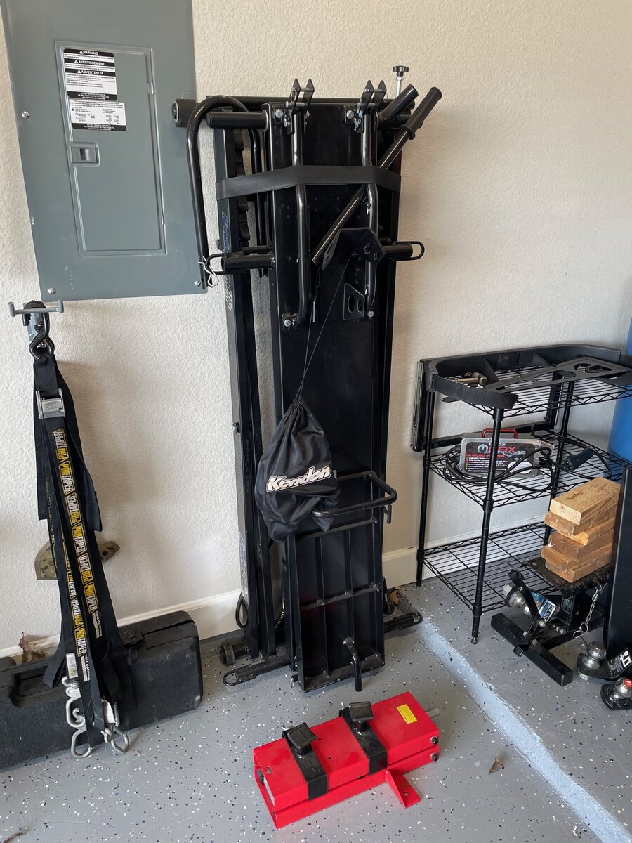 SOLD Kendon StandUp Folding Motorcycle Lift, 1,000 lb capacity