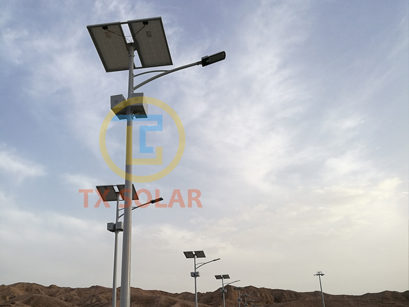 News How many meters is the distance between street lamps?