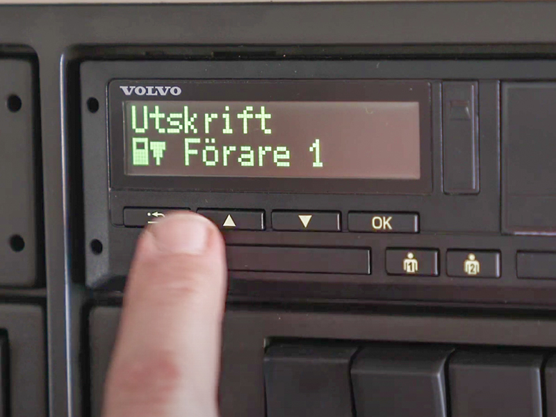Färdskrivarfilmer, hantering av de digitala färdskrivarna från Stoneridge samt VDO TYA