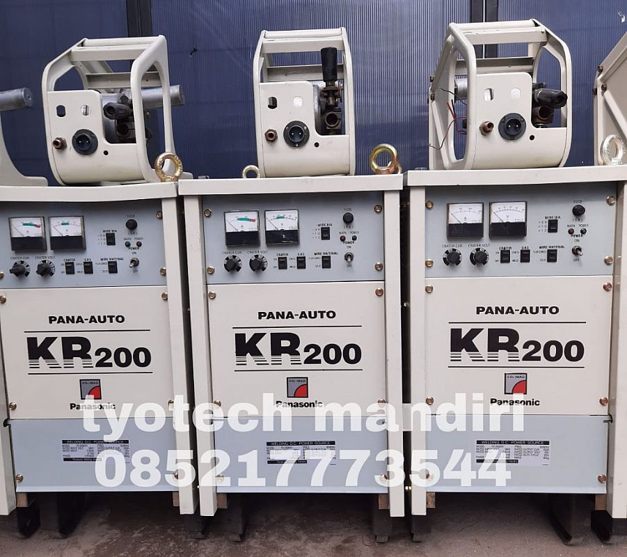 MESIN LAS BEKAS » JUAL MESIN LAS CO BEKAS type PANA AUTO KR200 merk PANASONIC • www