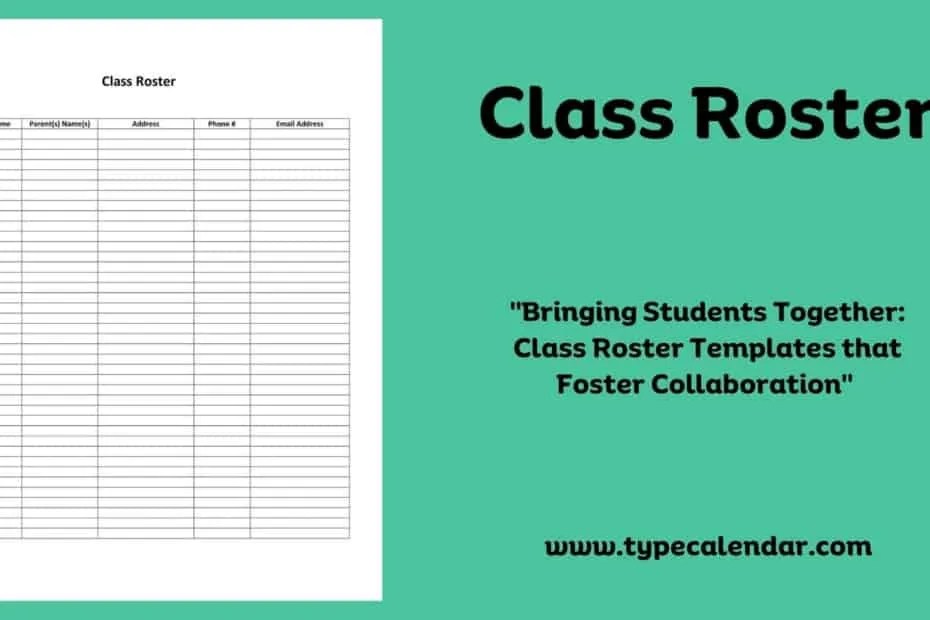 Templates Type Calendar