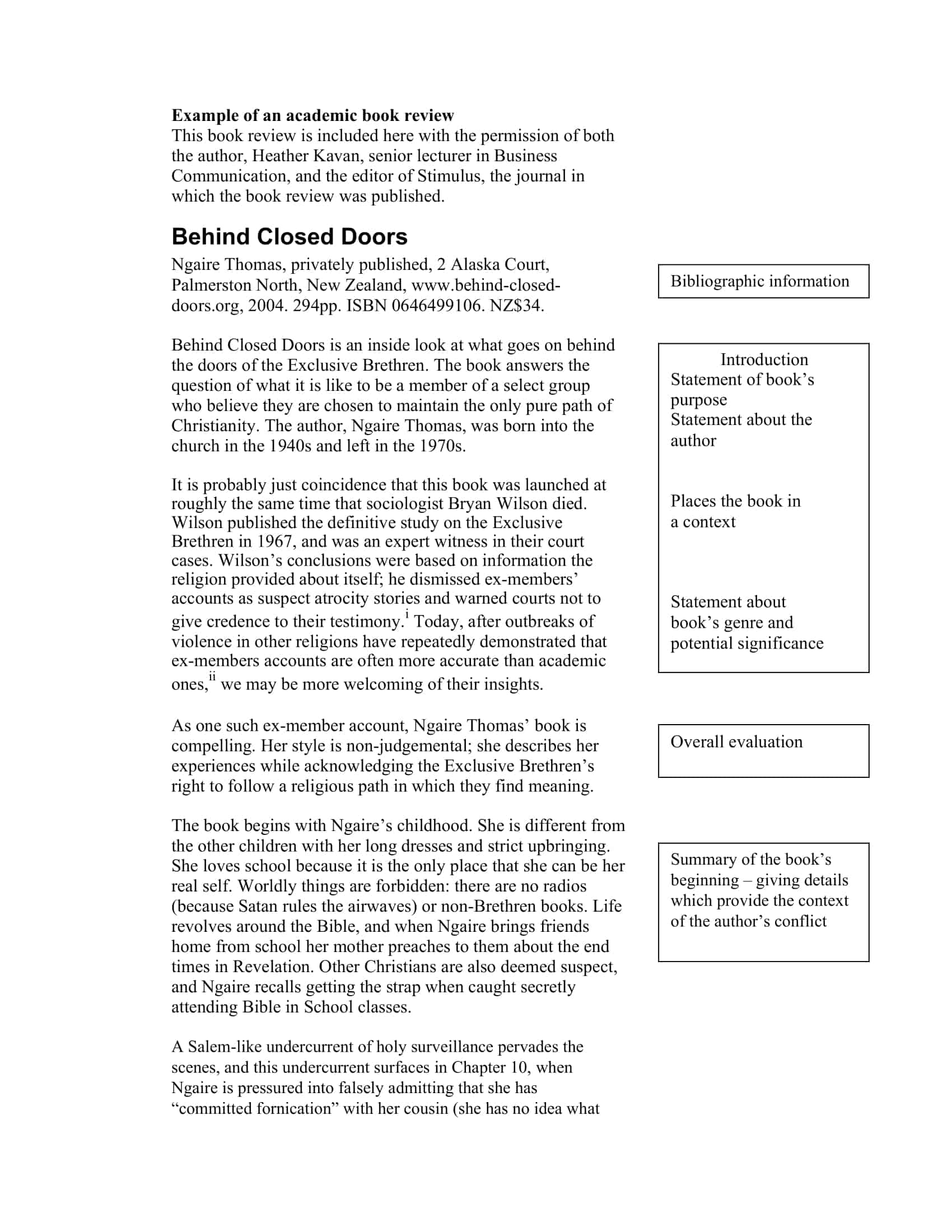 Free Book Review Template Examples (PDF)