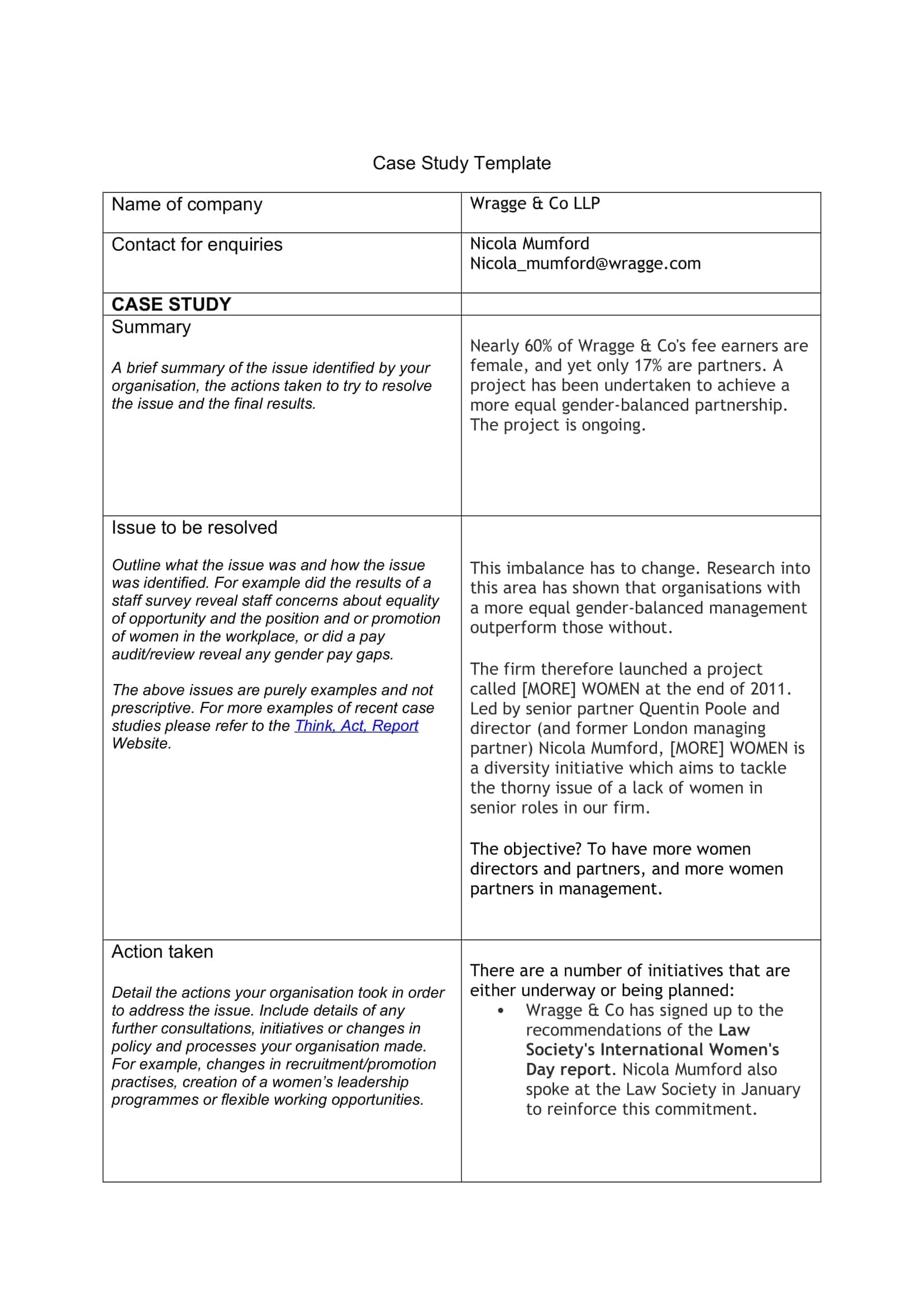 Free Printable Case Study Templates [Word, PDF] Examples