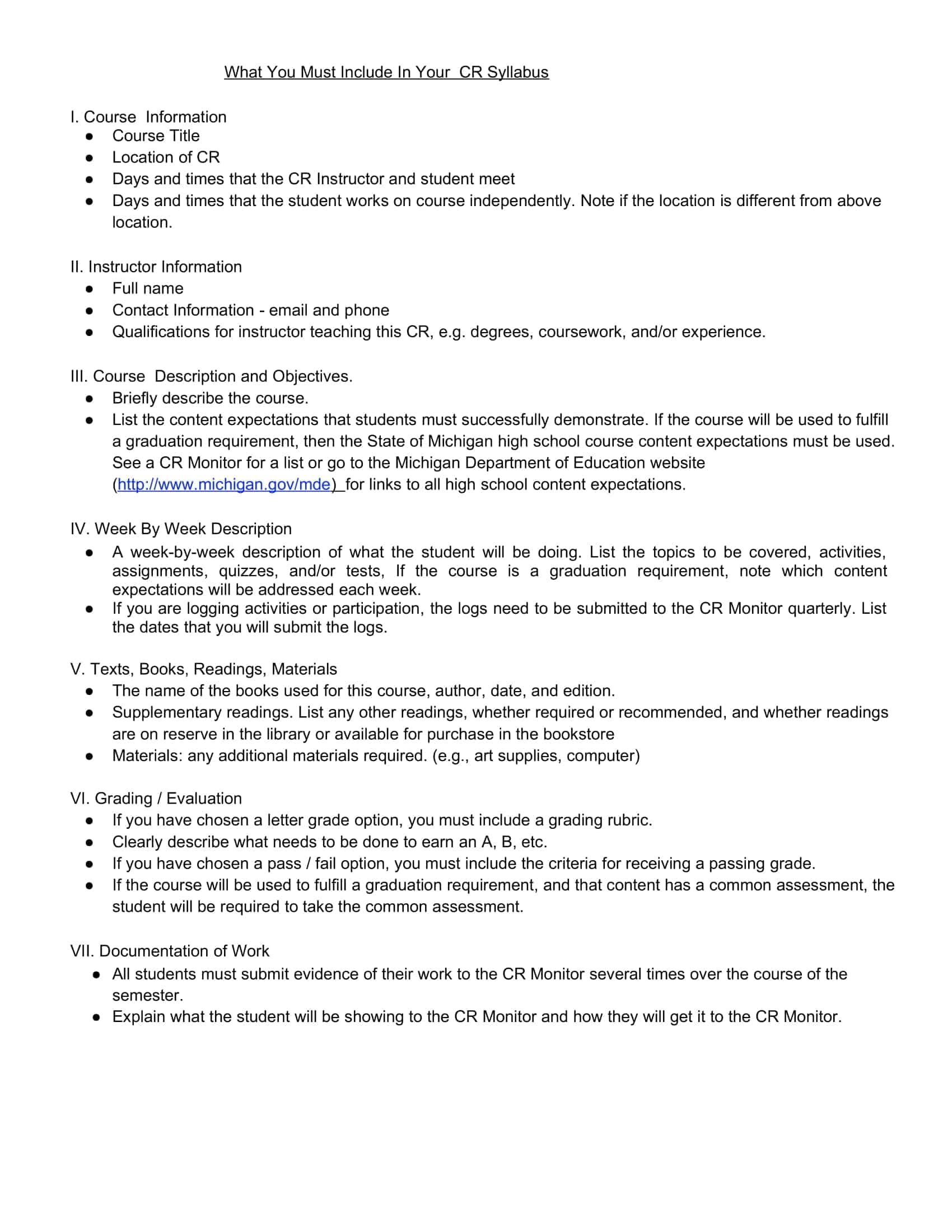 Free Syllabus Templates Printable [PDF, Word, Excel]