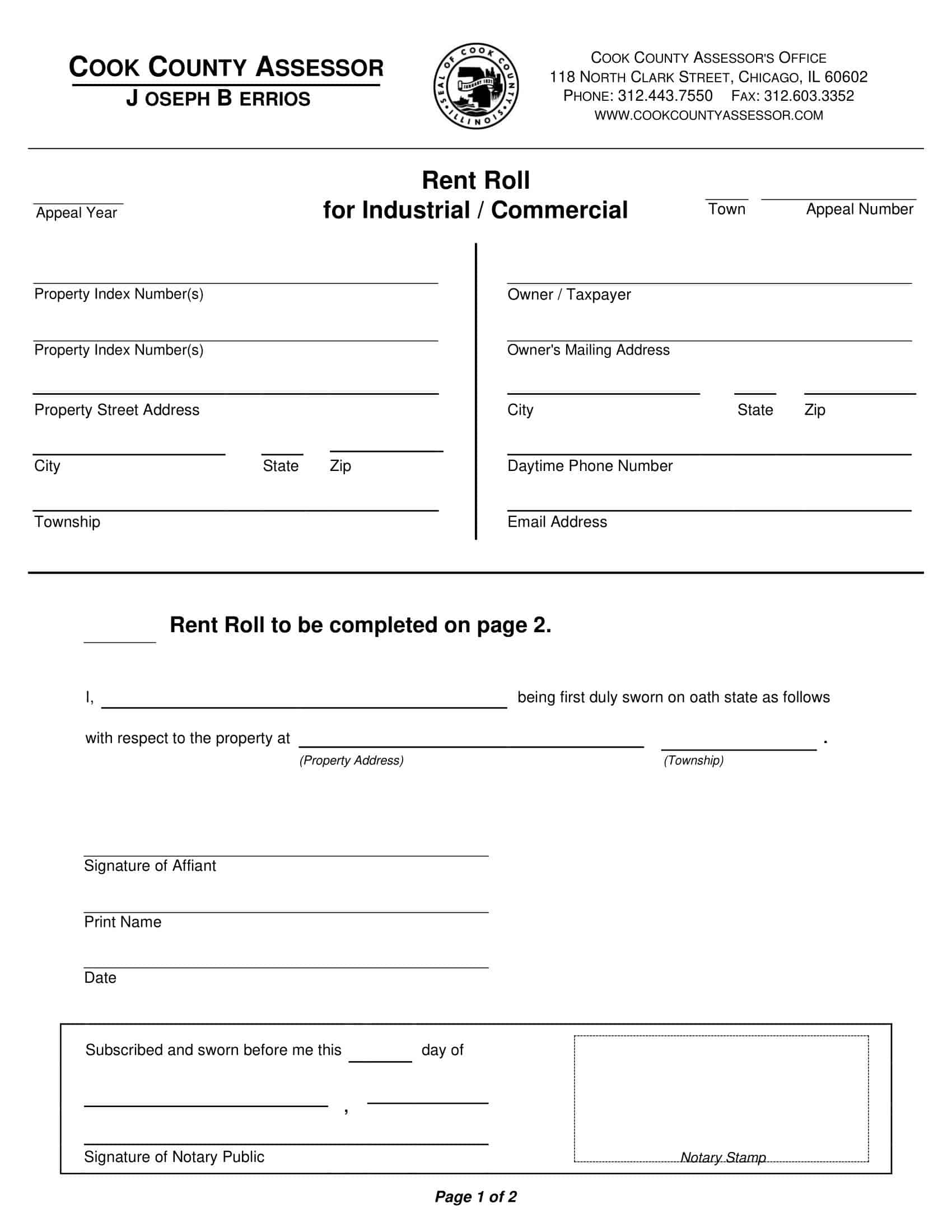 Free Printable Rent Roll Templates [PDF, Word, Excel, Google Sheets]