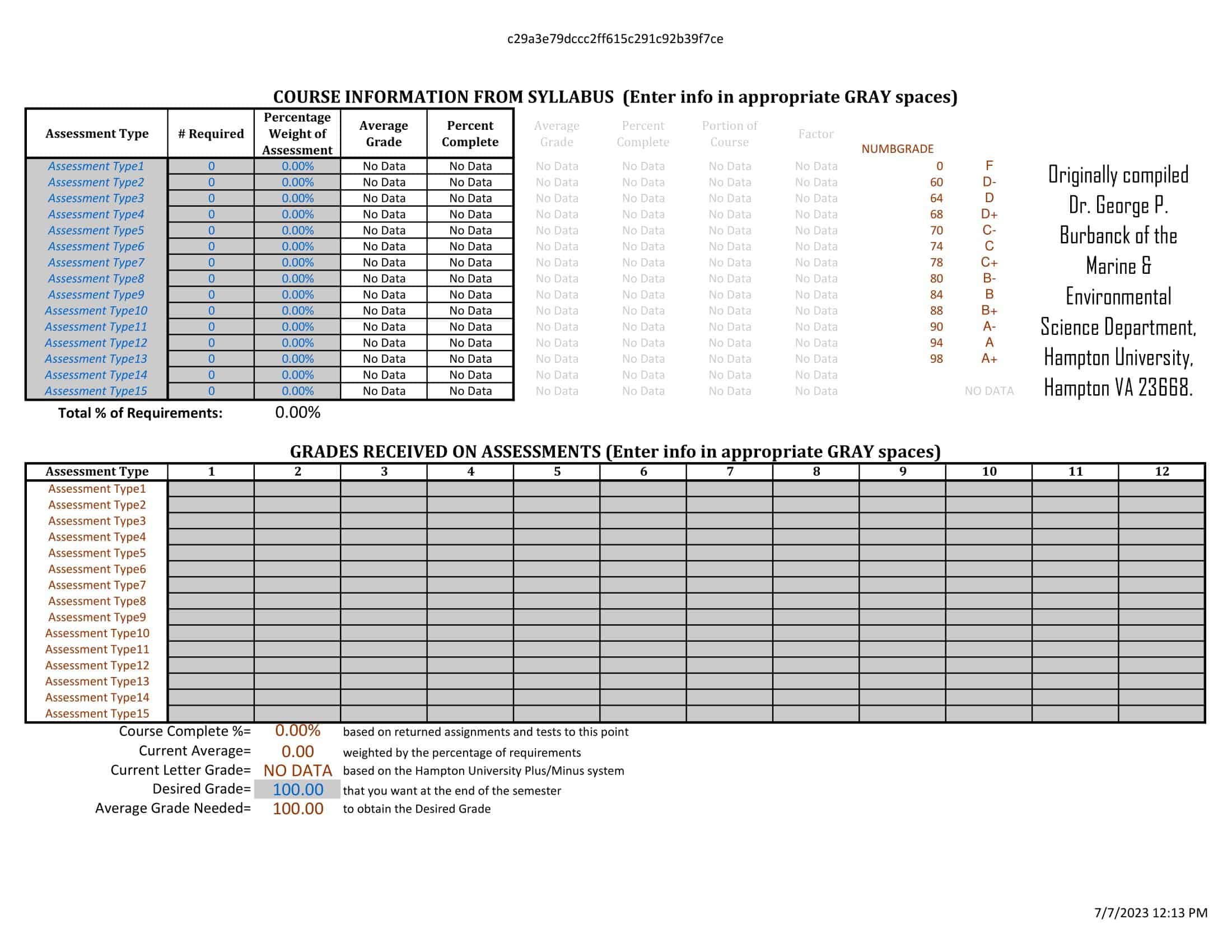 Free Printable Gradebook Templates [PDF, Excel, Word, Google Sheets]