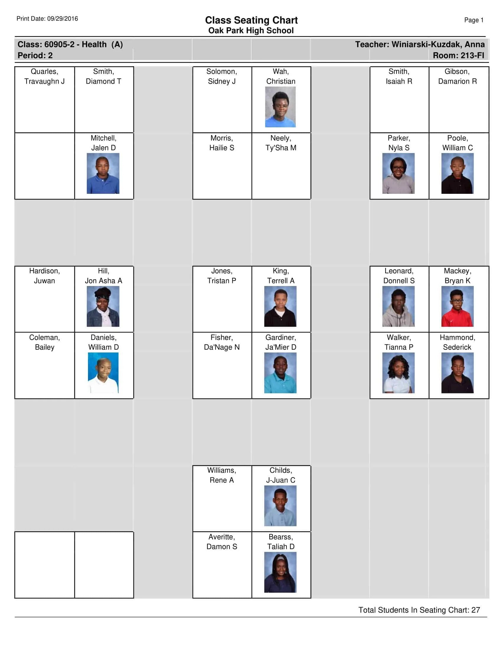 Free Printable Classroom Seating Chart Templates [PDF, Word, Excel]