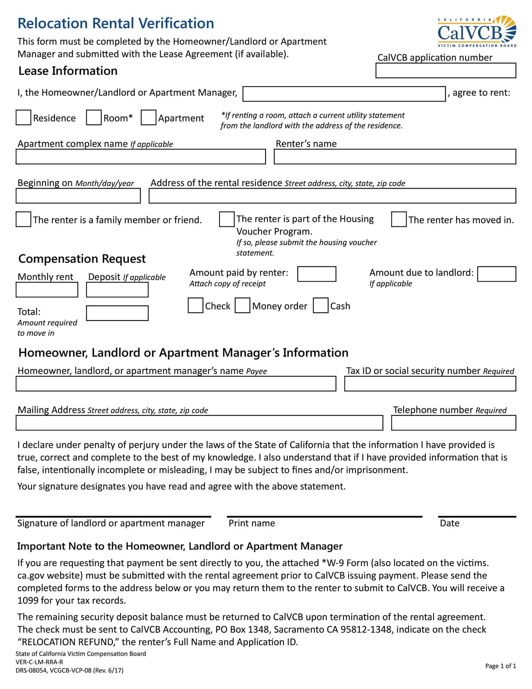 Free Printable Rental Verification Form Templates [Word, PDF] Landlord