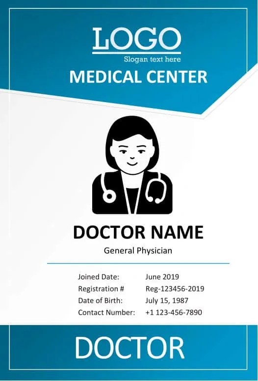 Free Printable ID Card Template [Create Yours Now] PDF, Word