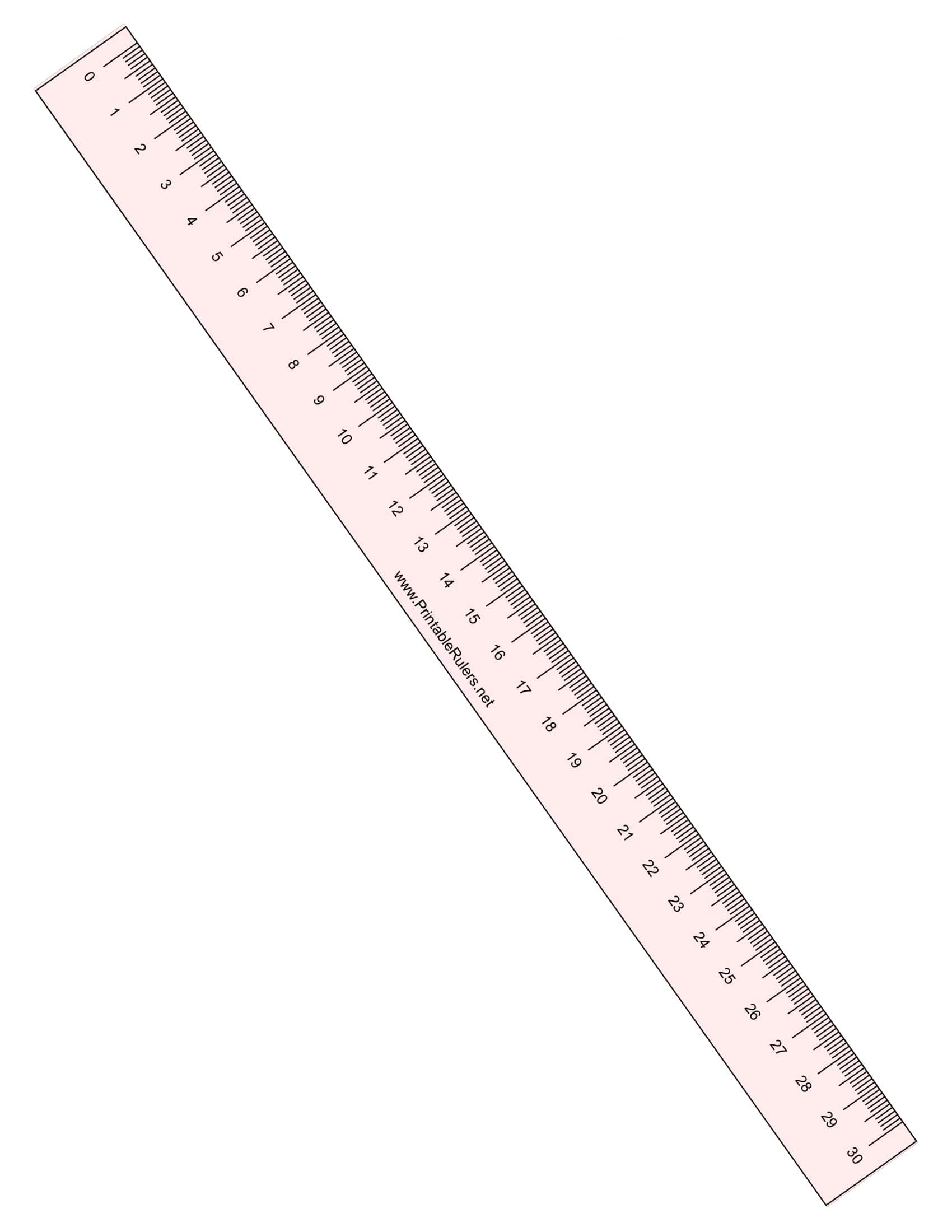 Free Printable Blank Ruler Templates [10 Cm, Inch, Paper] +PDF