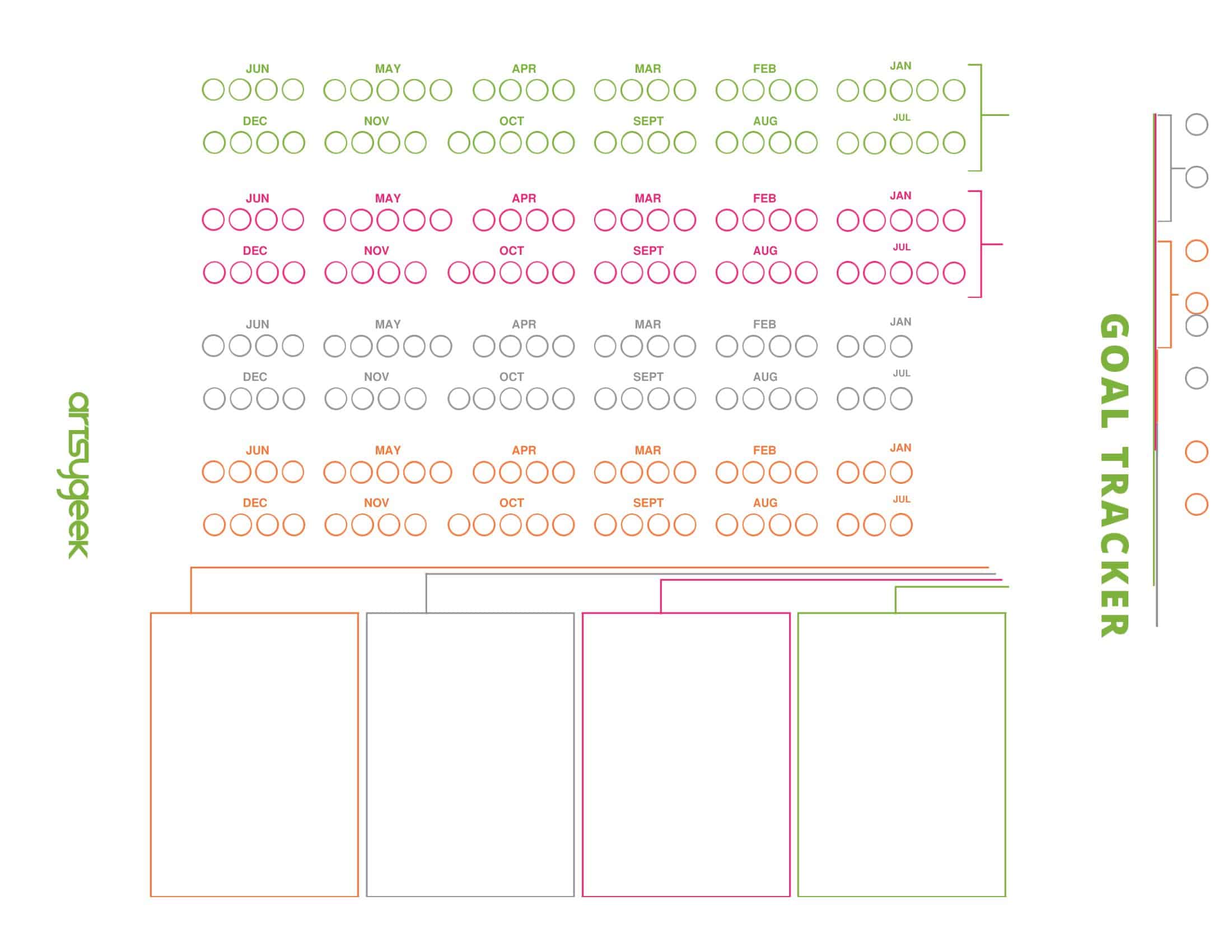 Free Printable Goal Tracker Templates [Excel, PDF, Word]