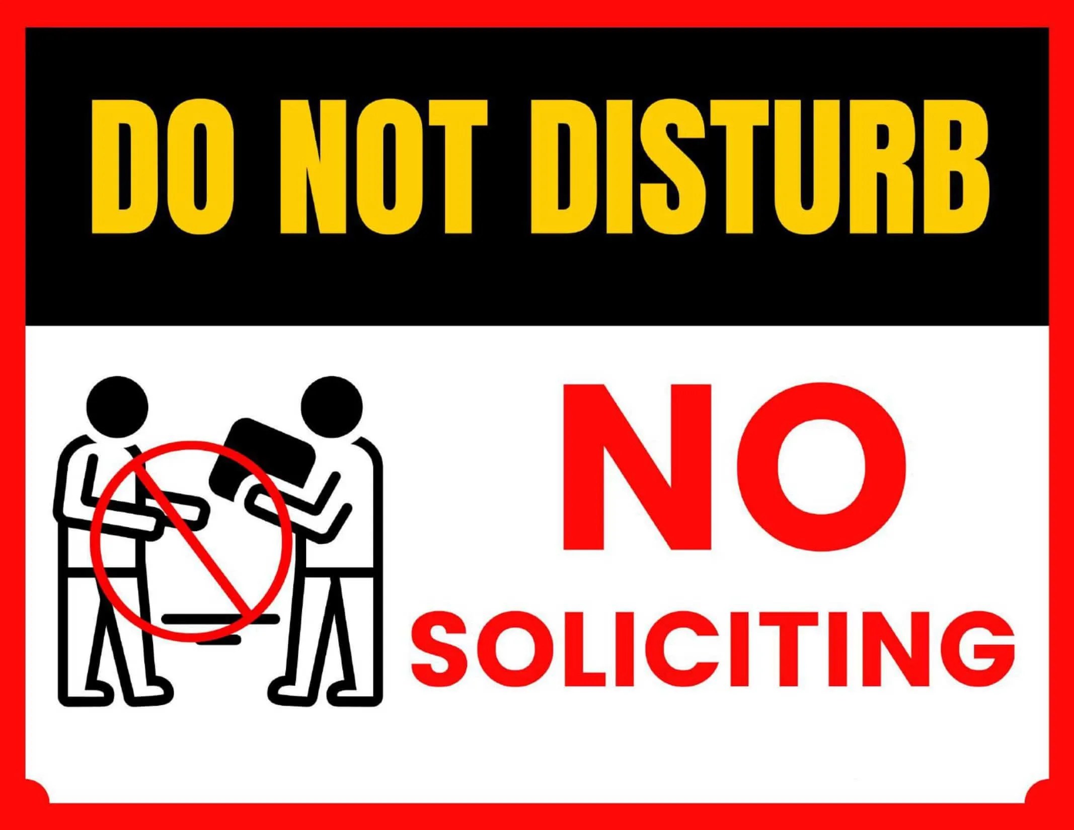 Free Printable Do Not Disturb Sign Templates [PDF, Word]