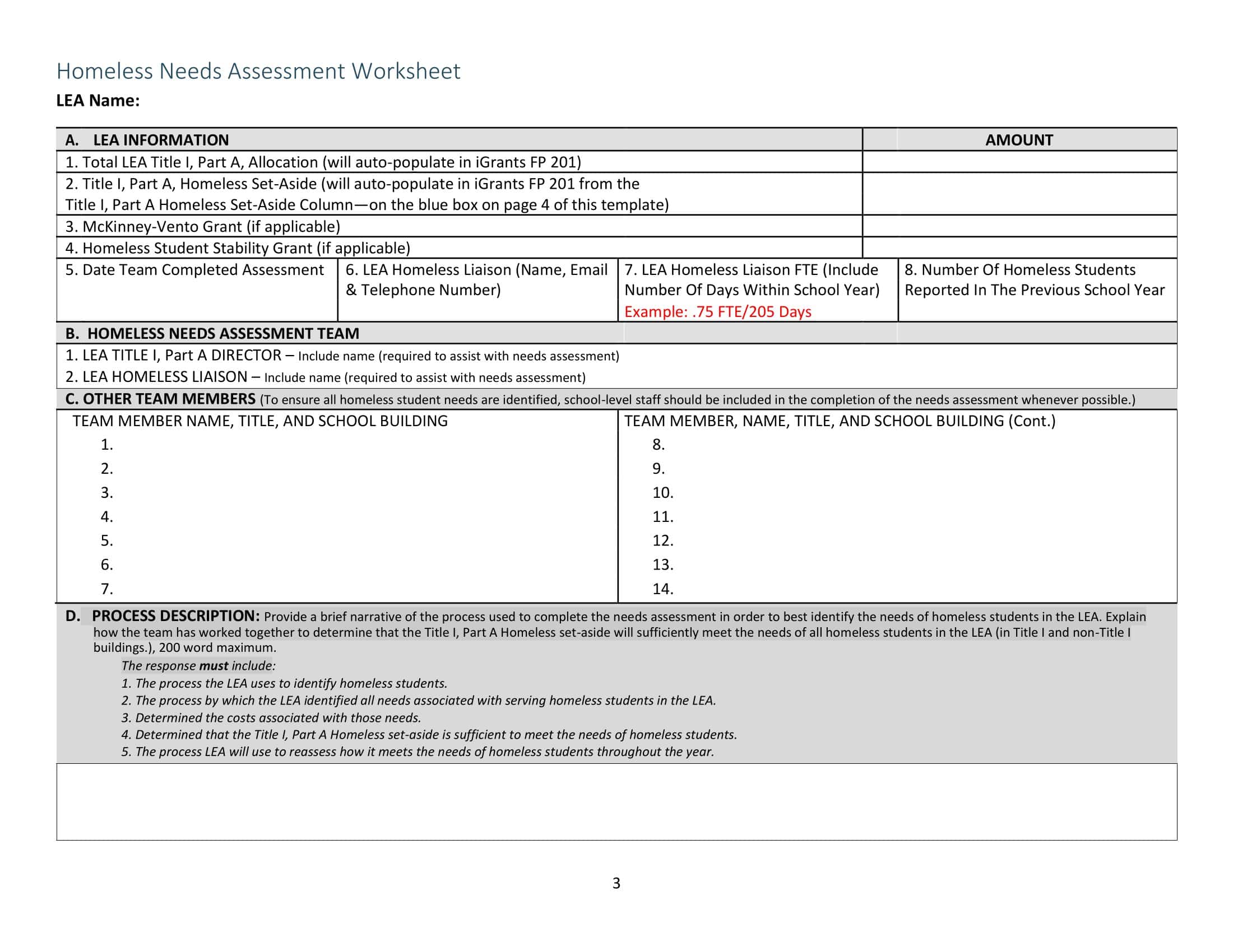 Free Printable Needs Assessment Templates [Excel, Word, PDF]