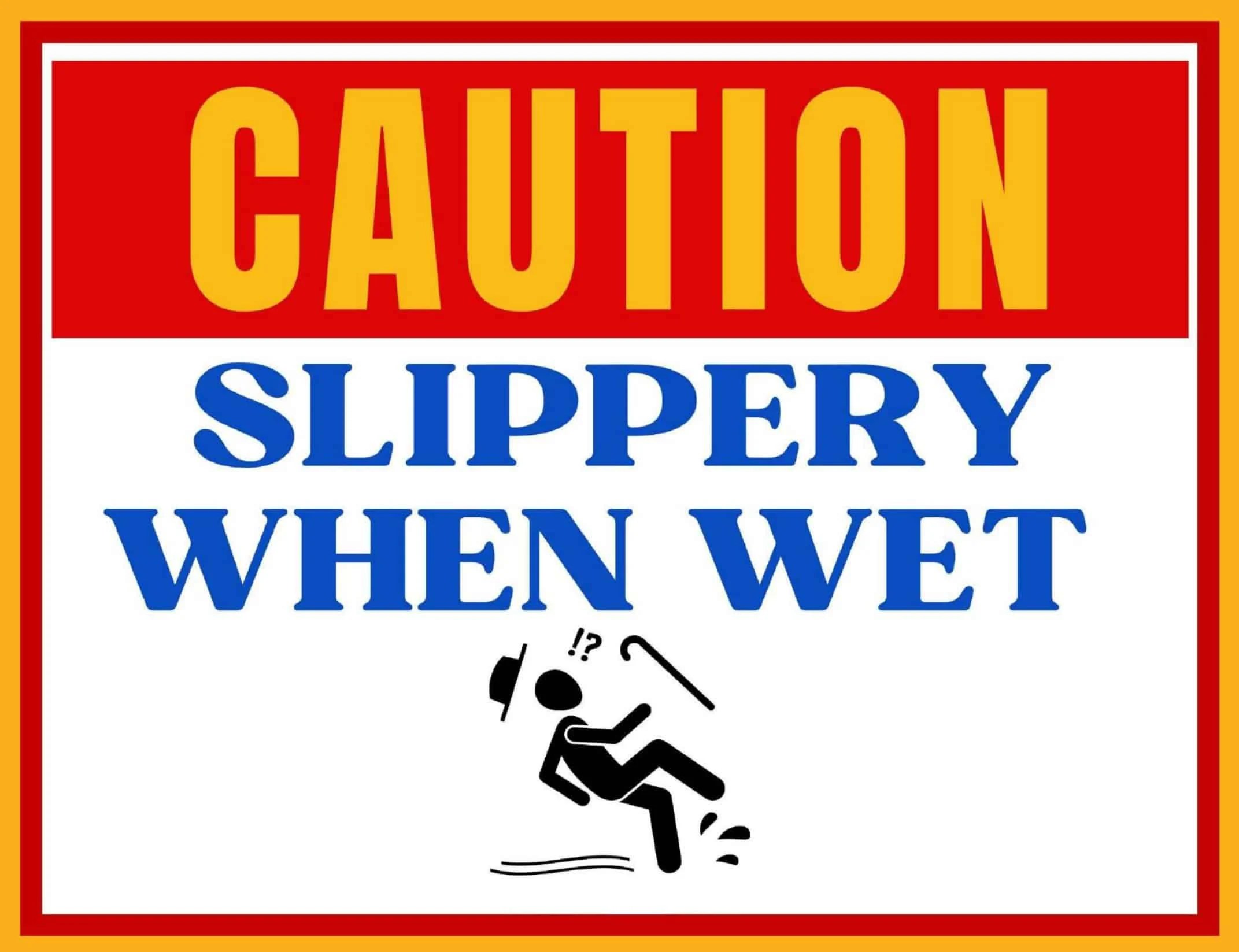 Free Printable Wet Floor Signs Templates [PDF] Caution