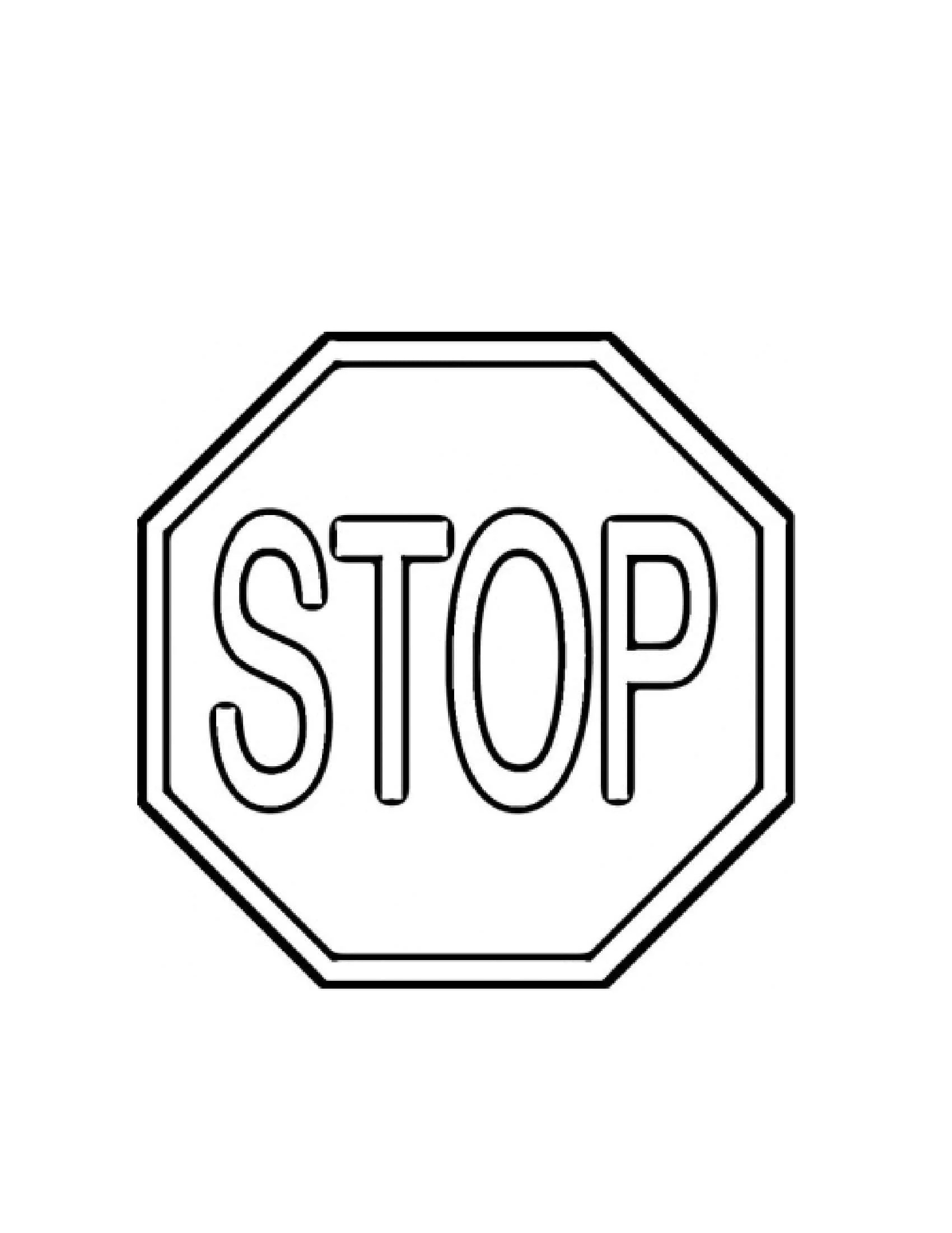Free Printable Stop Sign Templates [Word, PDF] Blank Editable