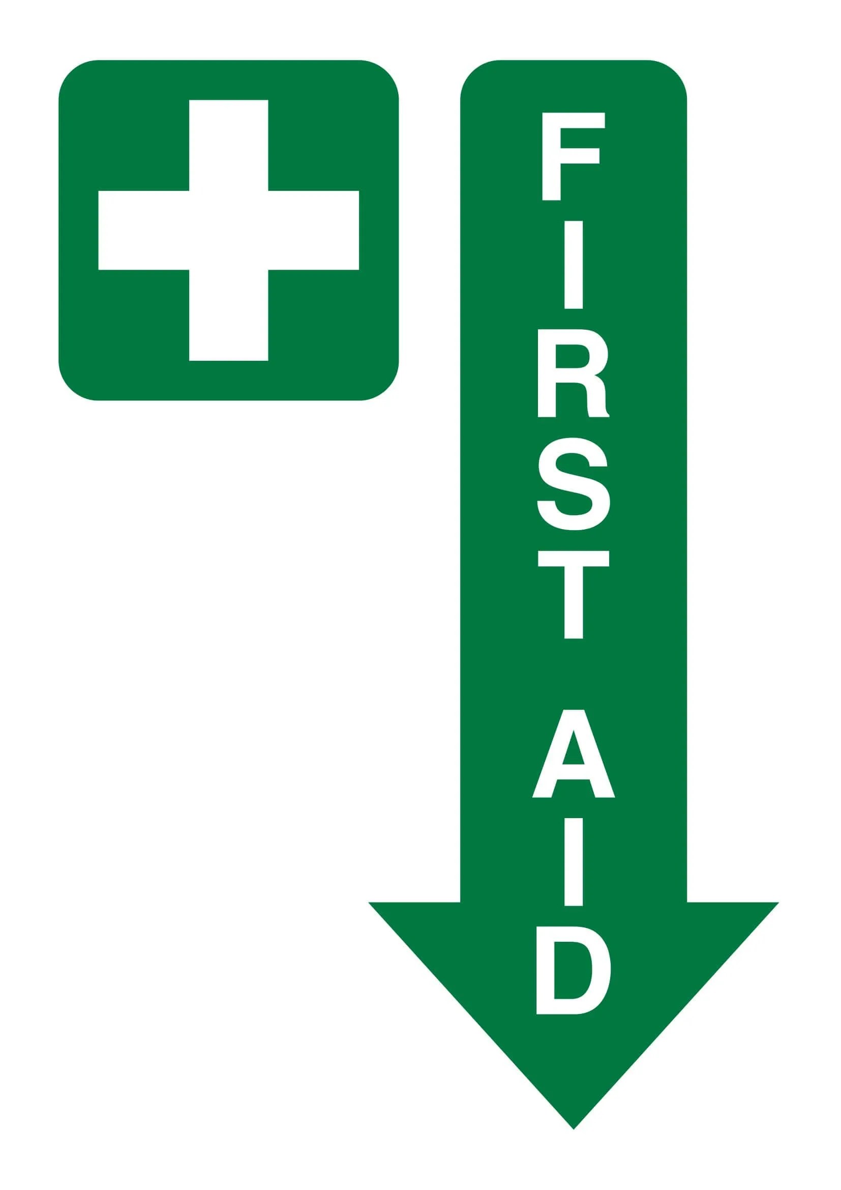Free Printable First Aid Sign Templates [Word, PDF] A4