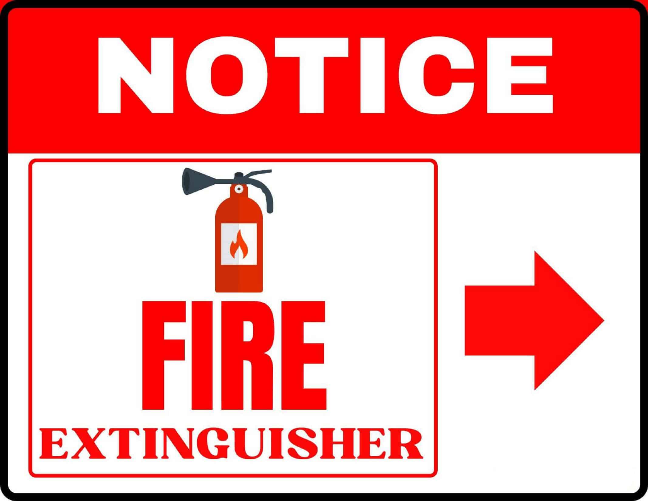 Free Printable Fire Extinguisher Signs Templates [PDF, Word]