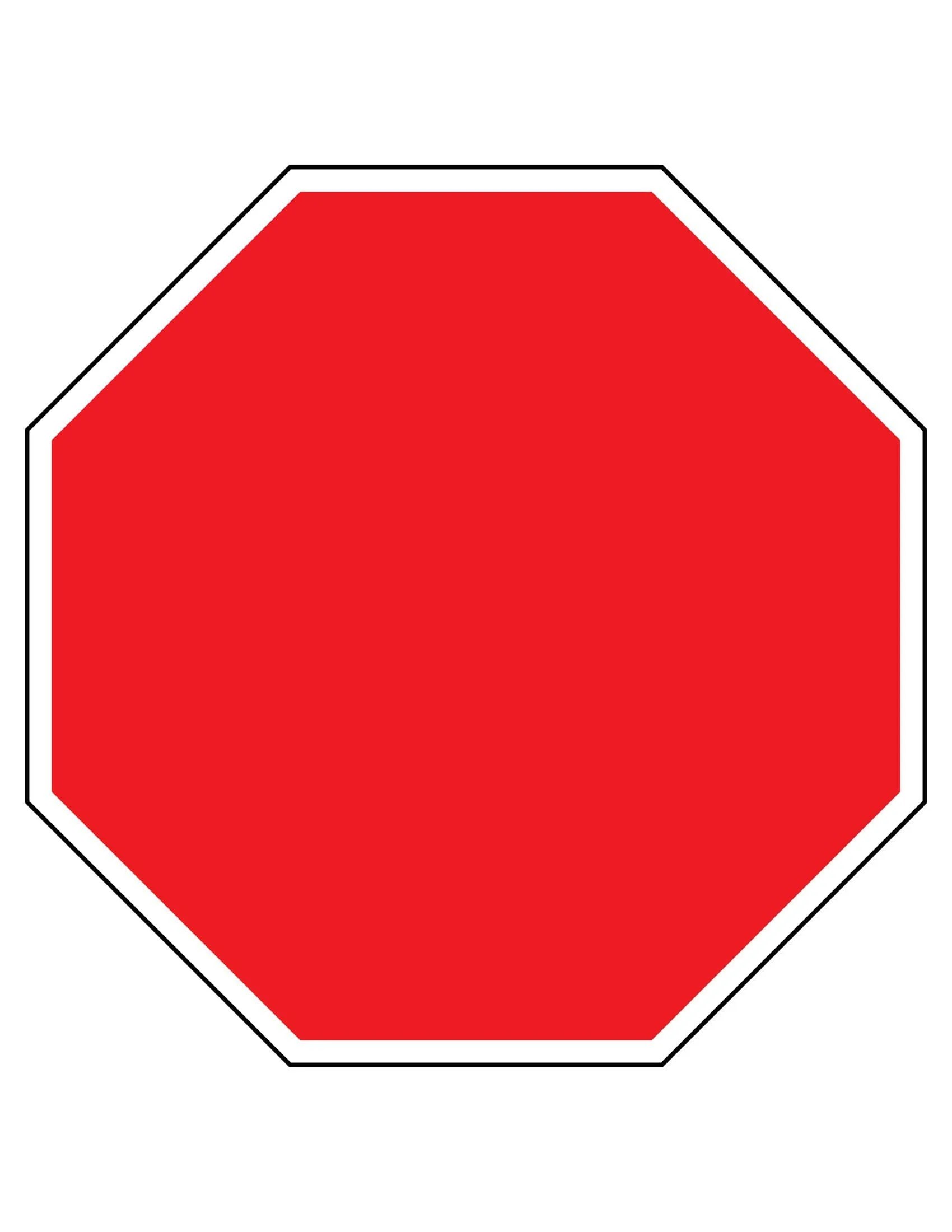 Free Printable Stop Sign Templates [Word, PDF] Blank Editable