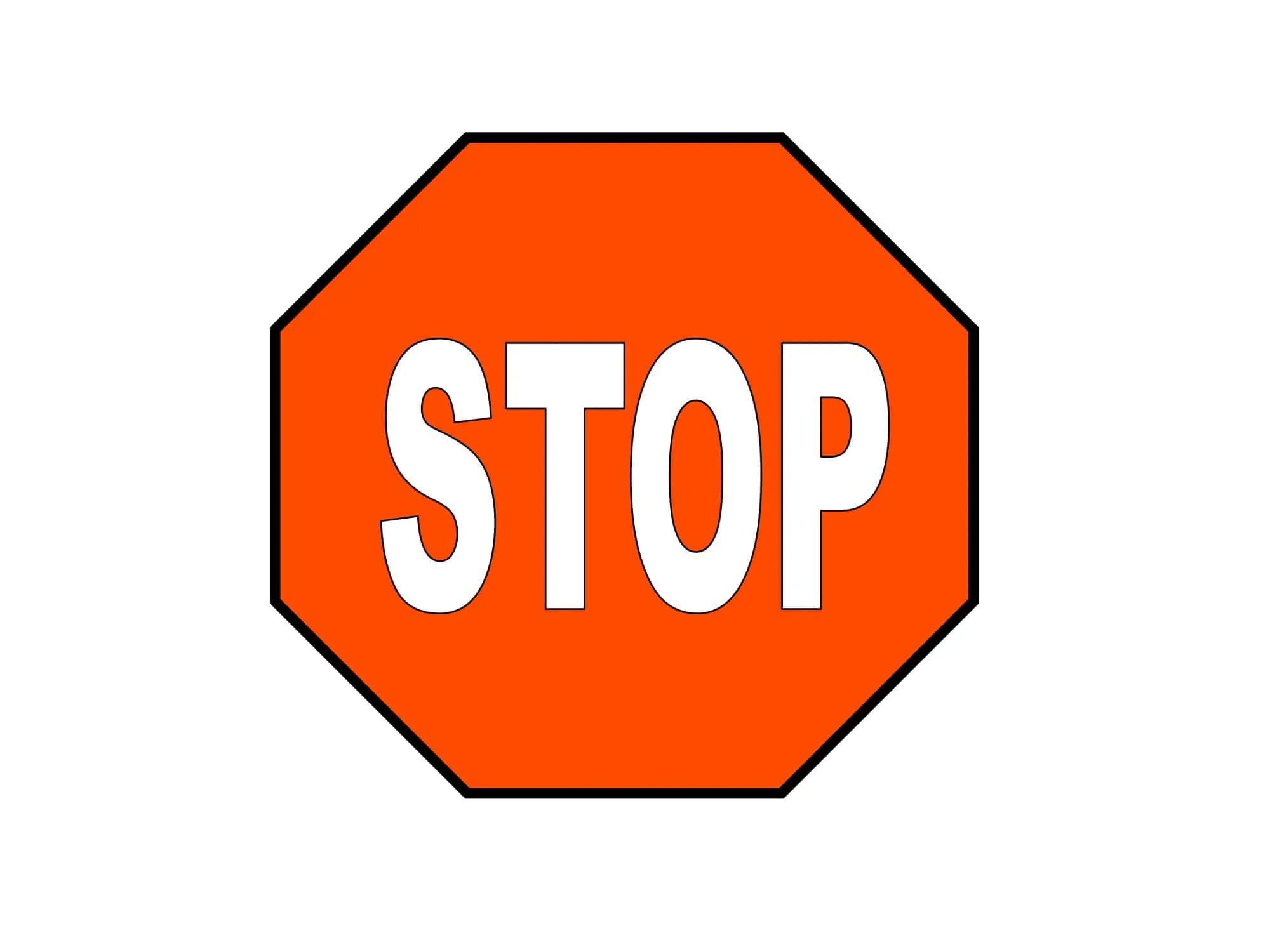 Free Printable Stop Sign Templates [Word, PDF] Blank Editable