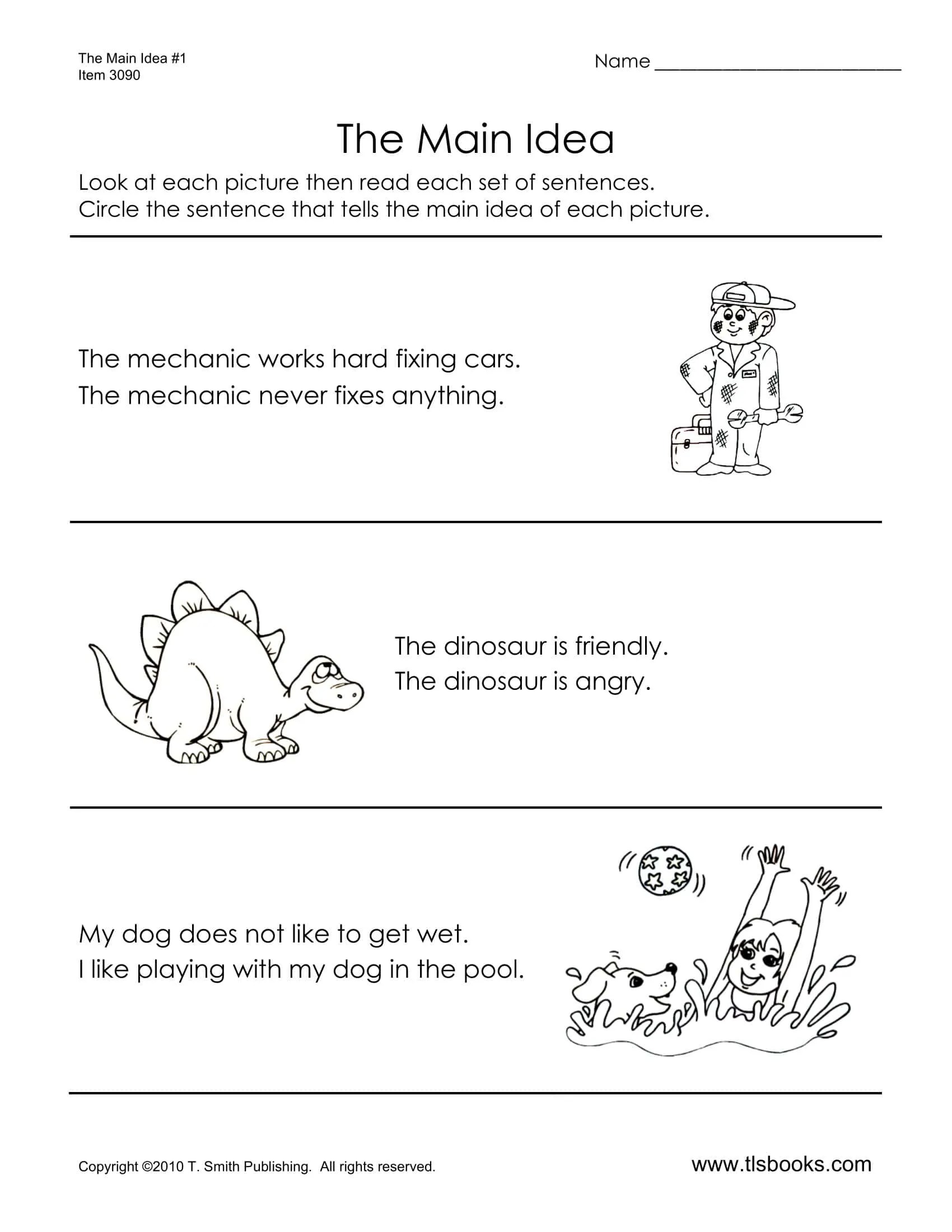 Free Printable Main Idea Worksheets [PDF] With Answers