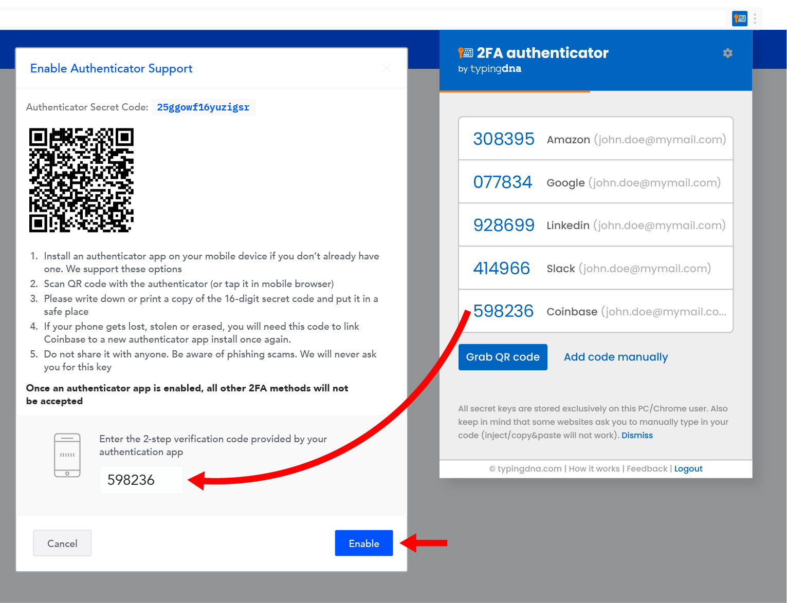 Coinbase google authenticator backup codes isserental