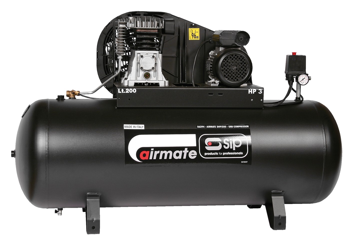 Airmate 3hp 200 srb Compressor Air Compressors at Tyre Bay Direct