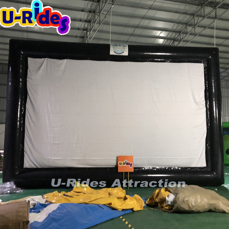 URides high quality Customized inflatable projector screen/ movie