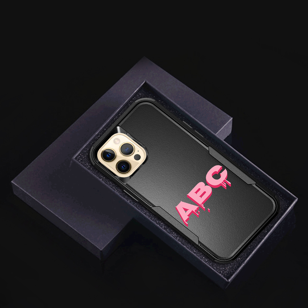 Custom iPhone 13 Pro Max 3D Monogram Phone Case Personalised Name