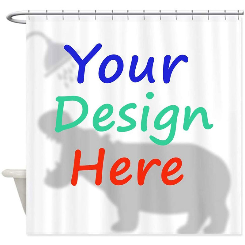 Custom Picture Shower Curtain Personalized Waterproof Fabric Bath