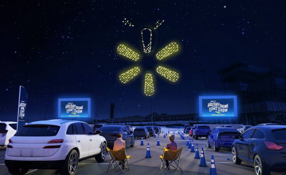 Intel Powers Walmart Holiday Drone Light Show UAS VISION