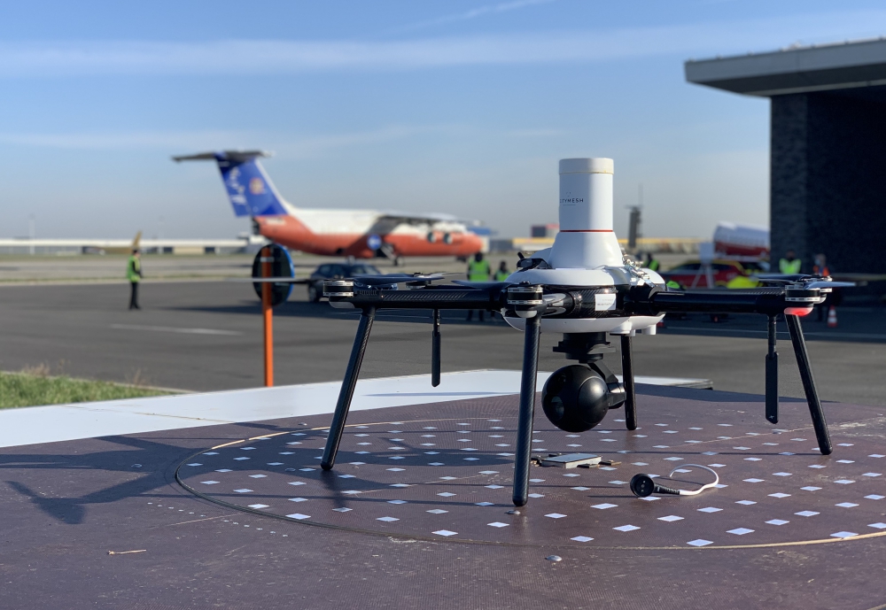 Brussels Airport and skeyes Test Safety Drone and Drone Detection