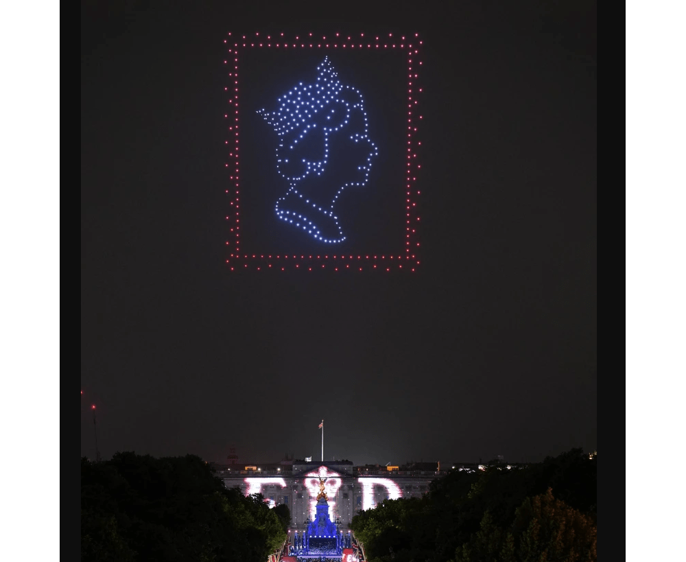 Drones Over Buckingham Palace for Platinum Jubilee Concert UAS VISION