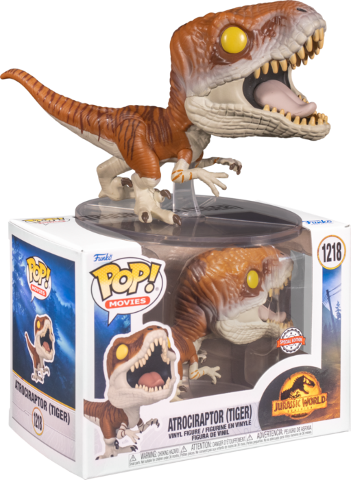 Jurassic World Dominion Atrociraptor Tiger Pop! Vinyl Figure 1218
