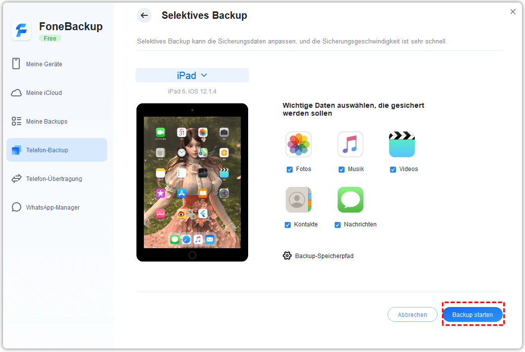 Backup iPad auf externe Festplatte mit/ohne iTunes erstellen